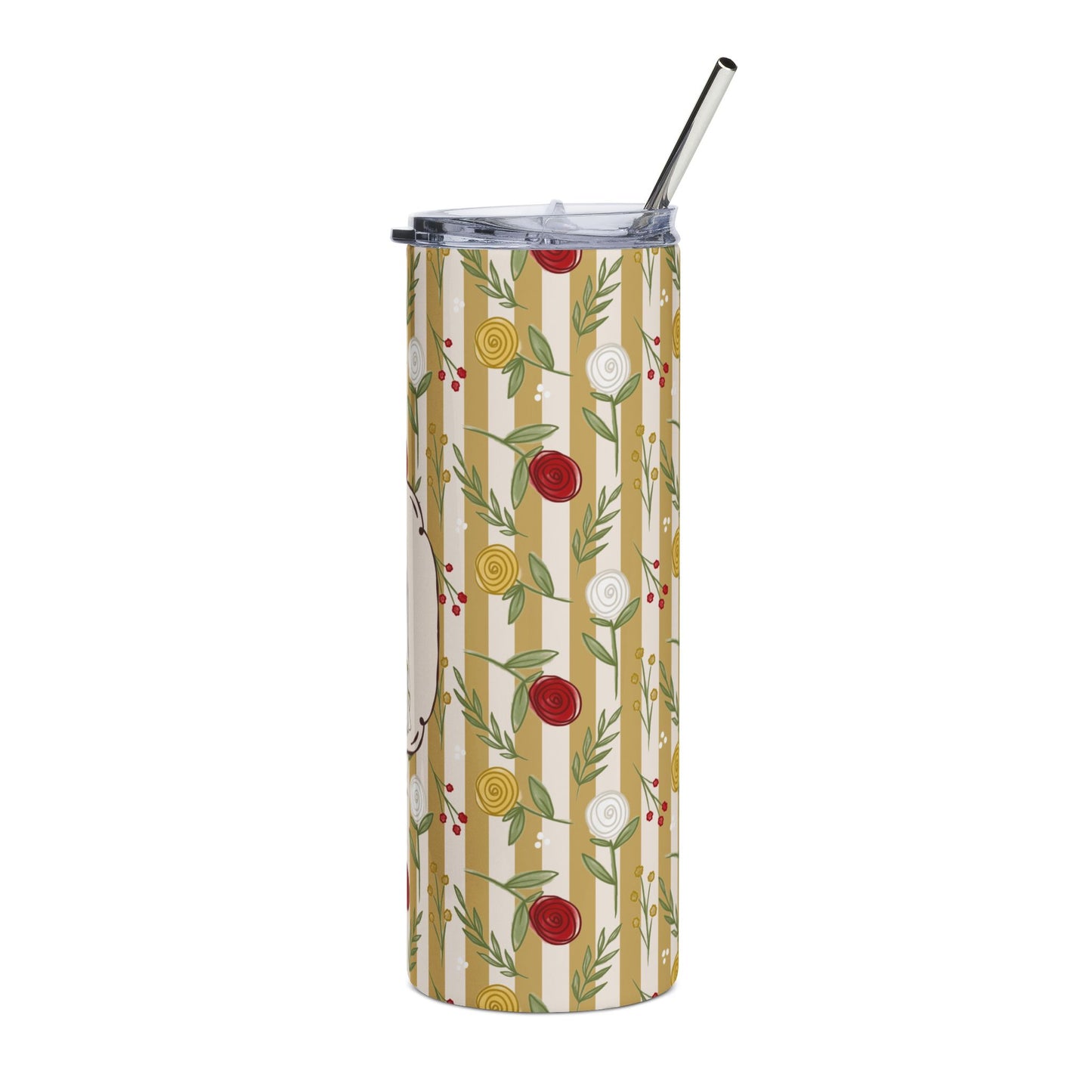 Our Lady of Rosa Mystica Tumbler 20oz | Catholic Religious Design