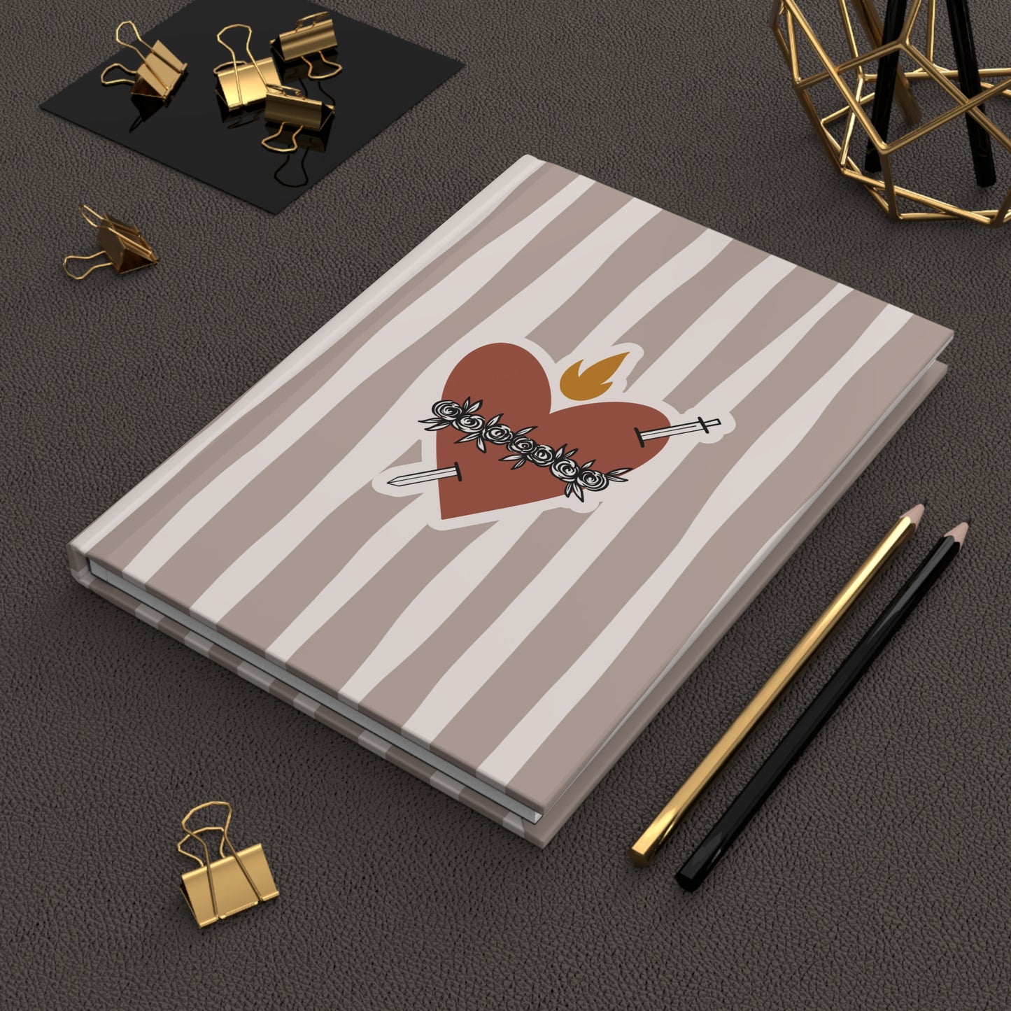 Immaculate Heart of Mary Hardcover Journal — Catholic Prayer & Devotional Notebook