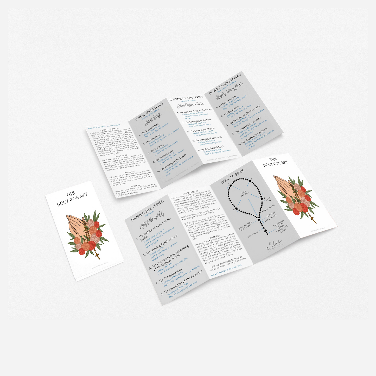 Mini Rosary Brochure