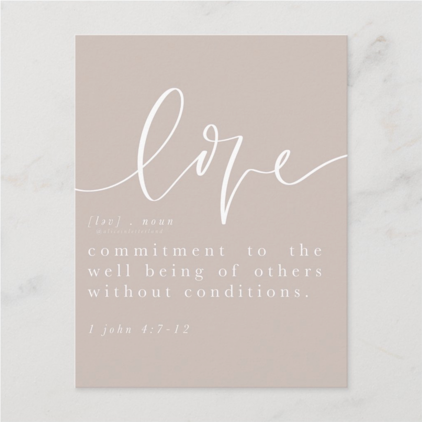 Mini Love Defined Print