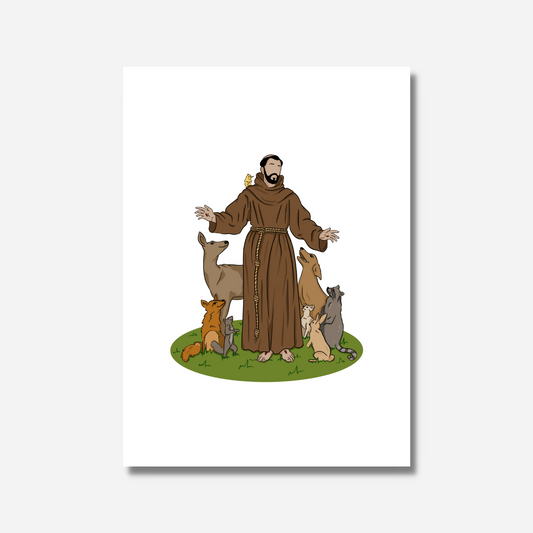 Saint Francis of Assisi - 5"x7" Print