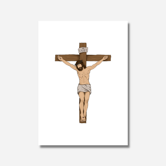 Crucified Jesus - 5"x7" Print