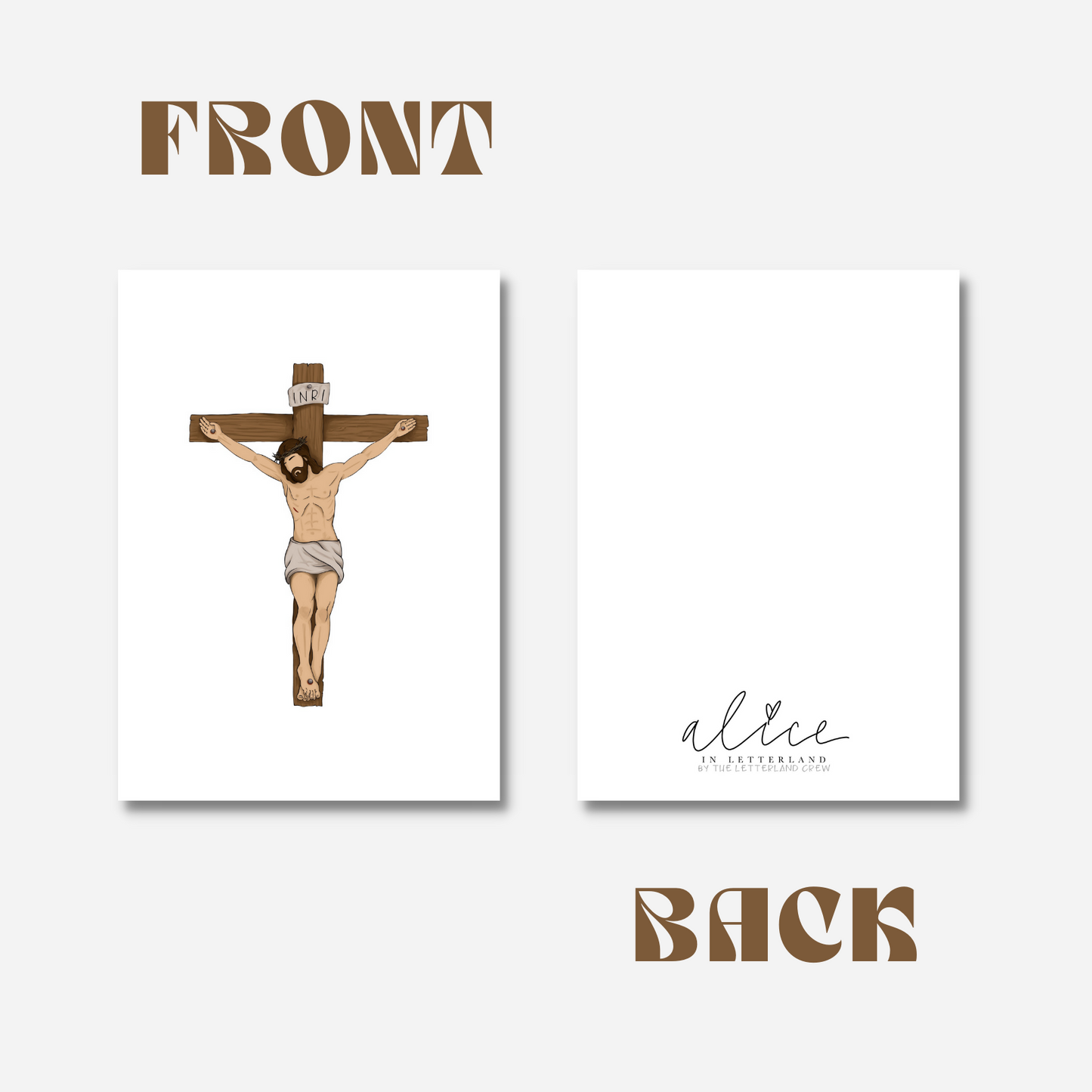 Crucified Jesus - 5"x7" Print