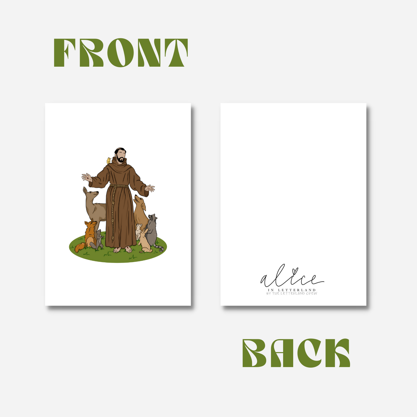 Saint Francis of Assisi - 5"x7" Print