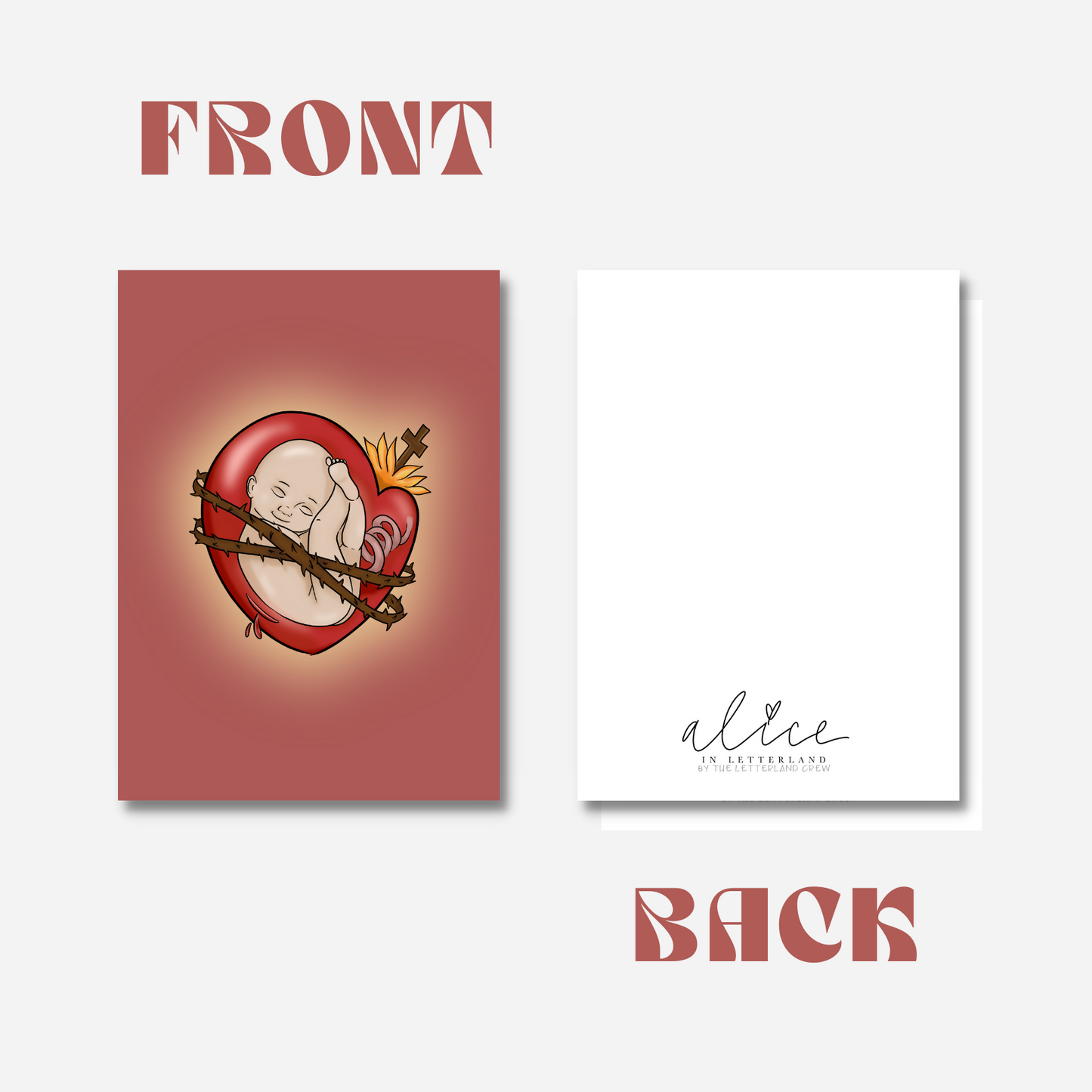 Sacred Heart Baby - 5"x7" Print