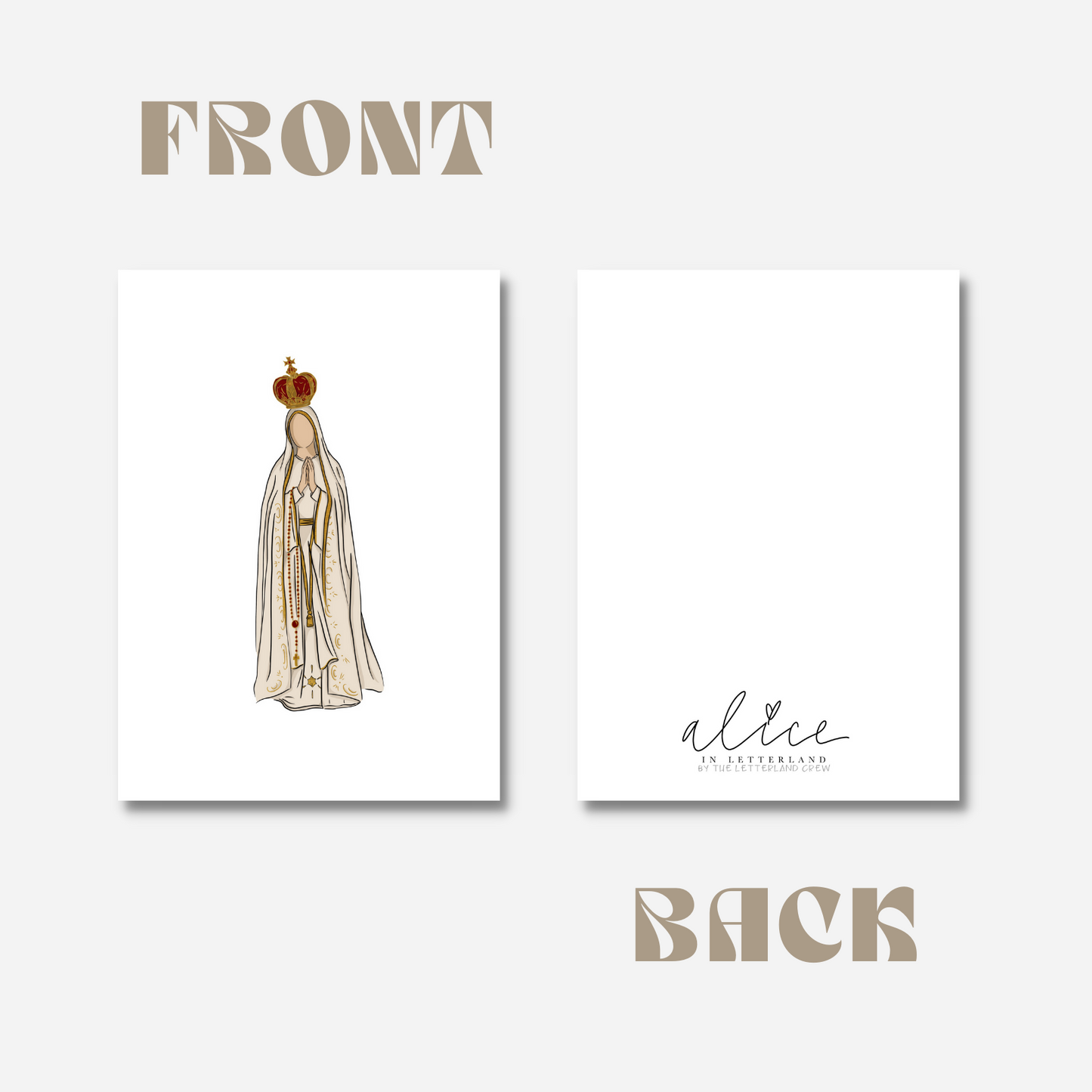 Our Lady of Fatima - 5"x7" Print