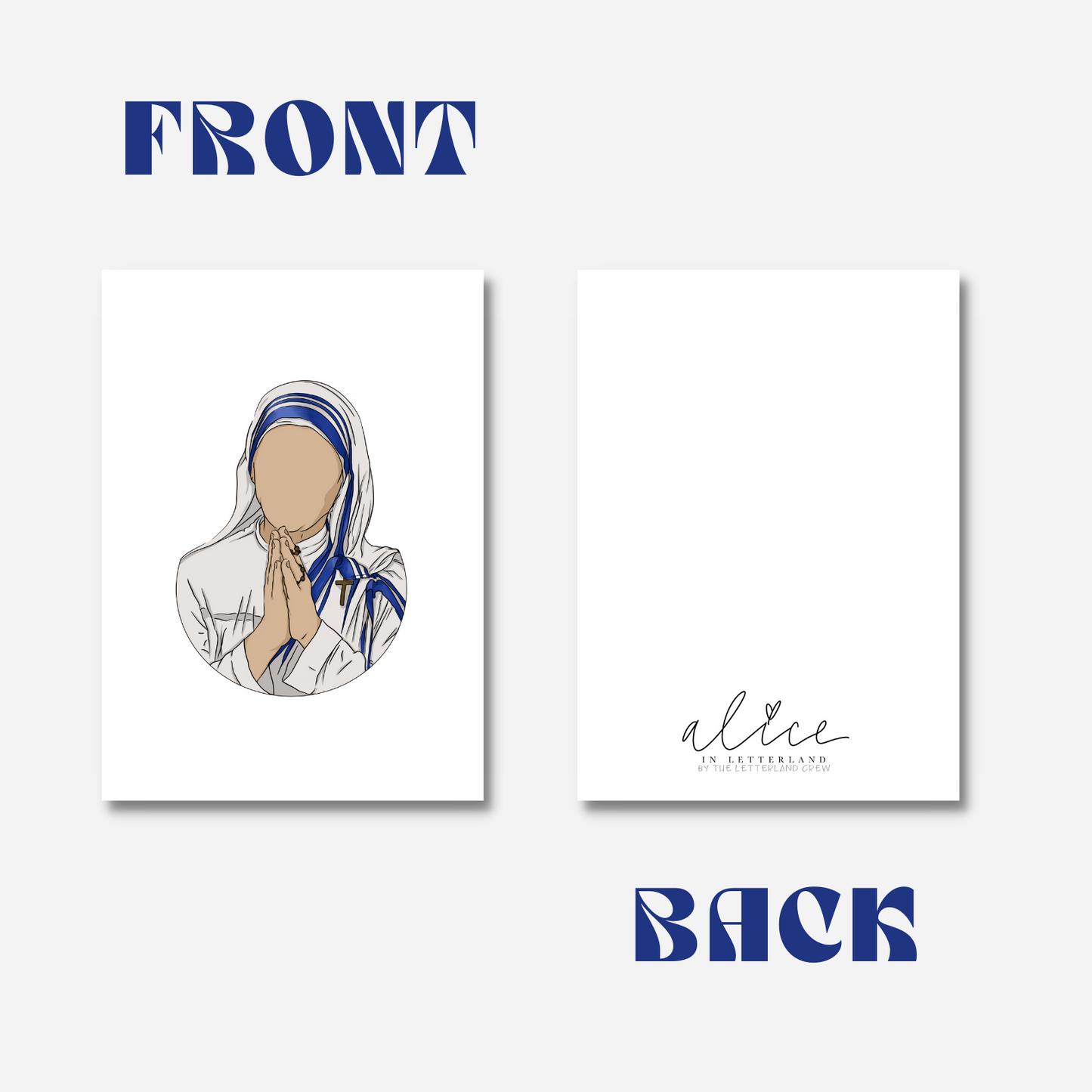 Mother Teresa - 5"x7" Print