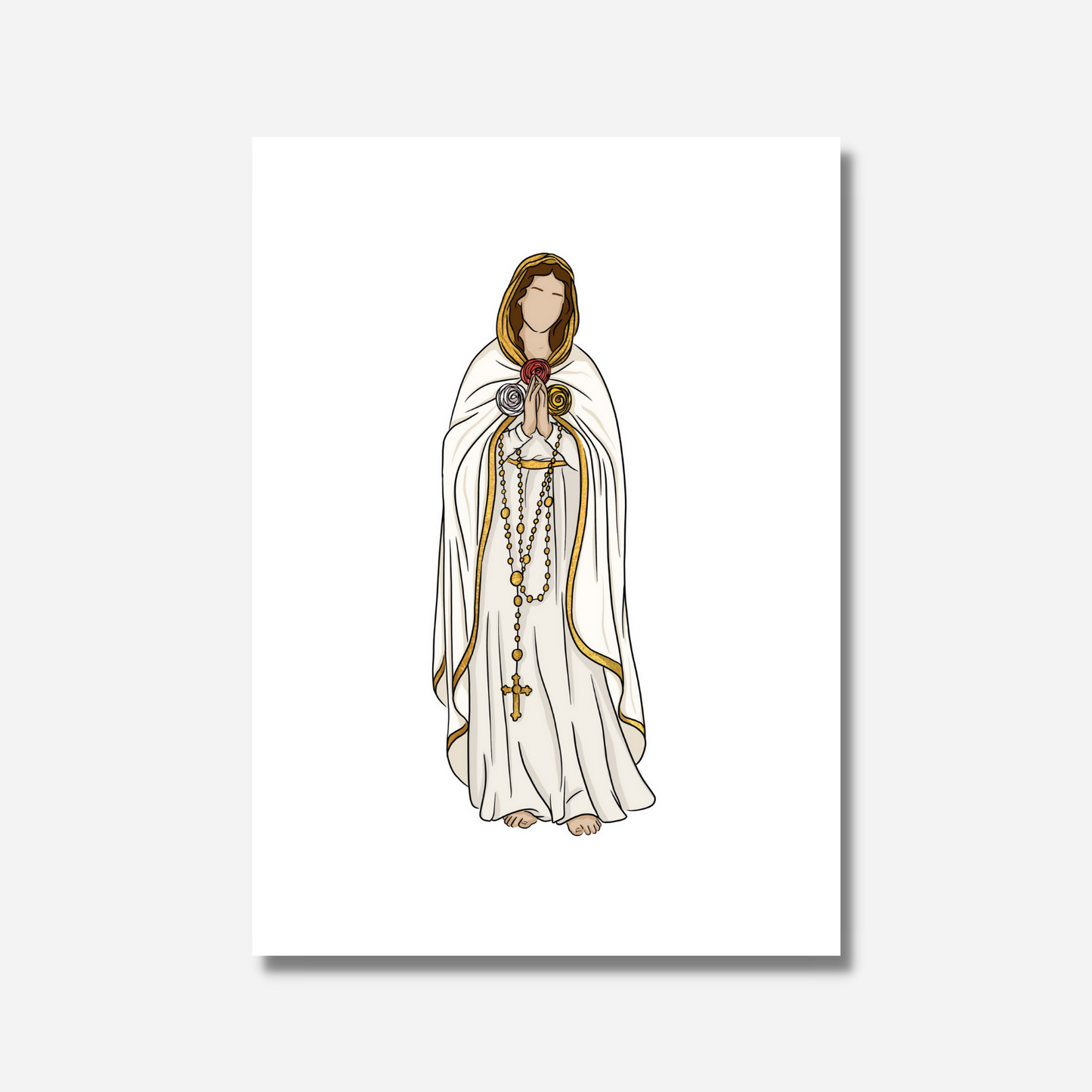 Our Lady of the Mystical Rose - 5"x7" Print
