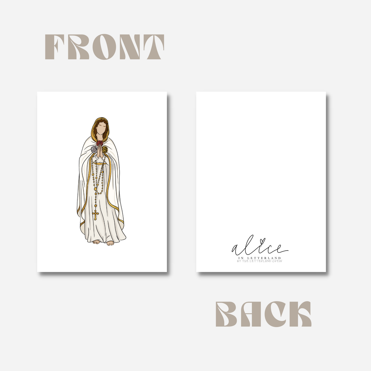 Our Lady of the Mystical Rose - 5"x7" Print