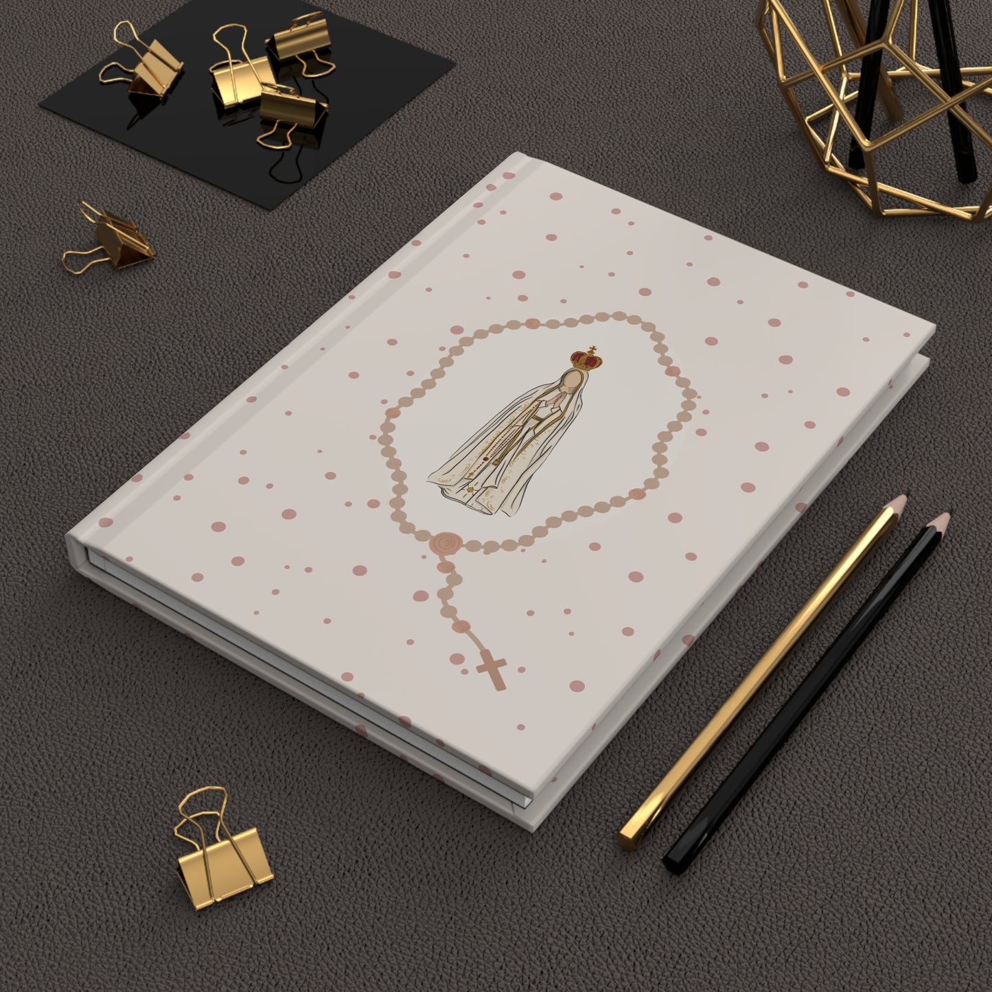 Our Lady of Fatima Hardcover Journal — Catholic Prayer & Devotional Notebook
