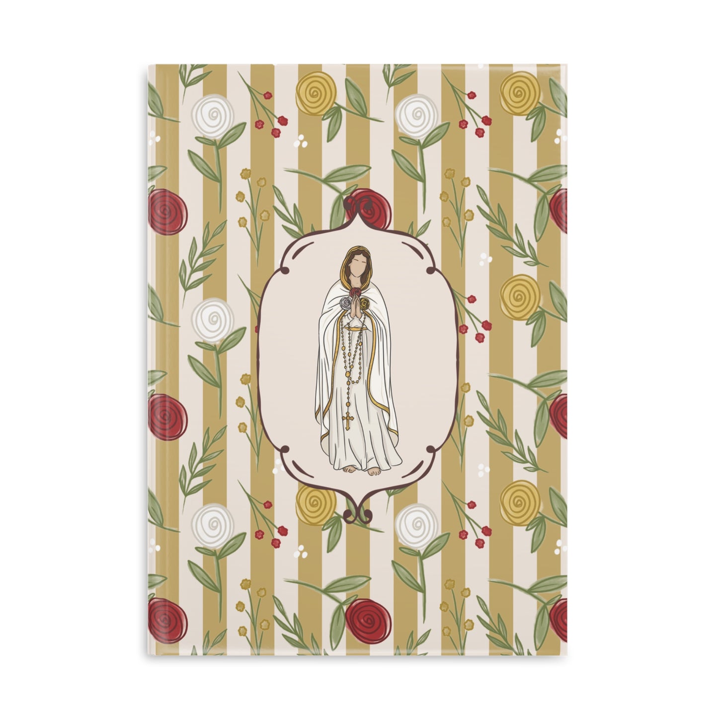 Our Lady of Rosa Mystica Hardcover Notebook | Puffy Cover Journal
