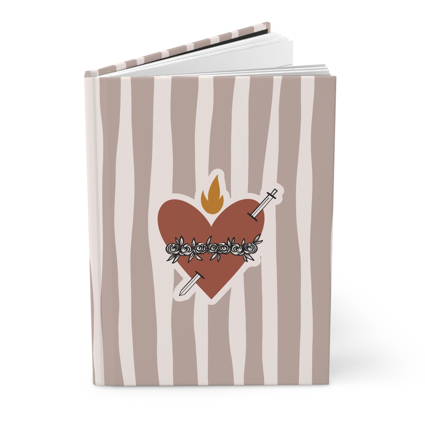 Immaculate Heart of Mary Hardcover Journal — Catholic Prayer & Devotional Notebook