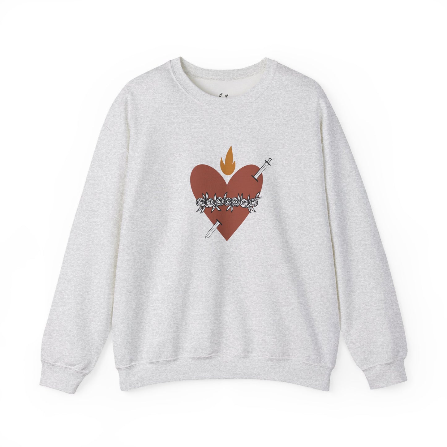 Heart of a Mother | St. Therese of Lisieux Quote Crewneck Sweatshirt