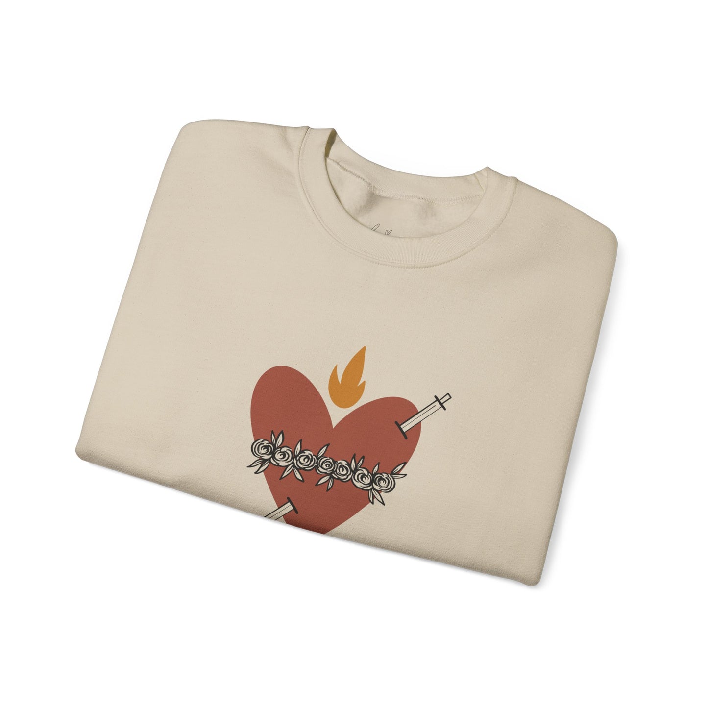 Heart of a Mother | St. Therese of Lisieux Quote Crewneck Sweatshirt