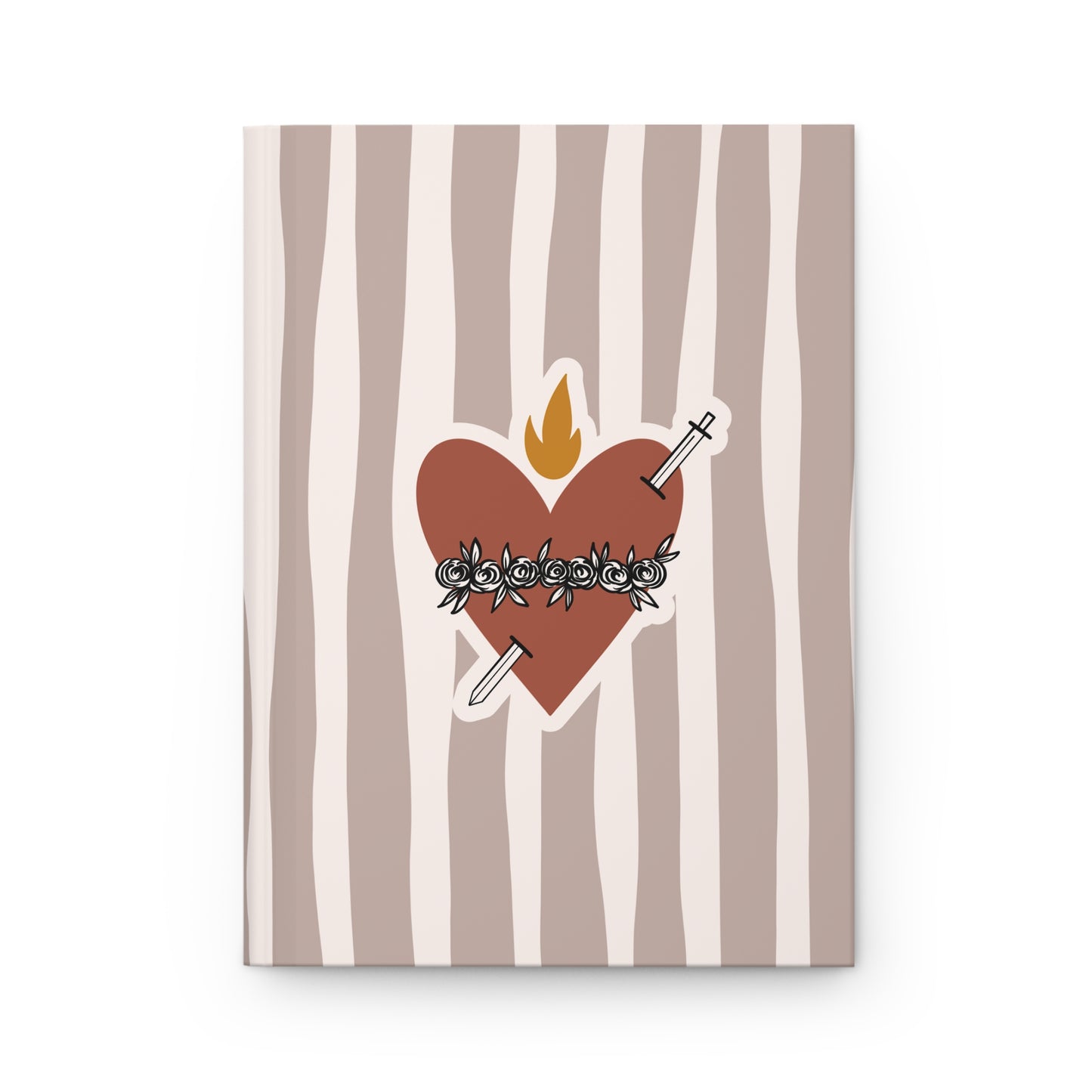 Immaculate Heart of Mary Hardcover Journal — Catholic Prayer & Devotional Notebook