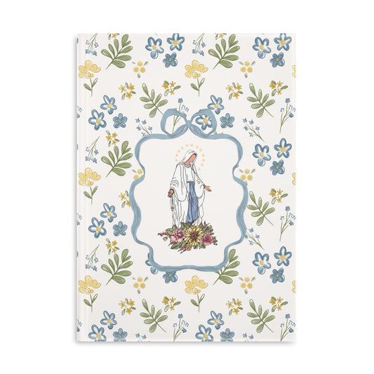 Our Lady of Lourdes Hardcover Notebook | Puffy Cover Journal