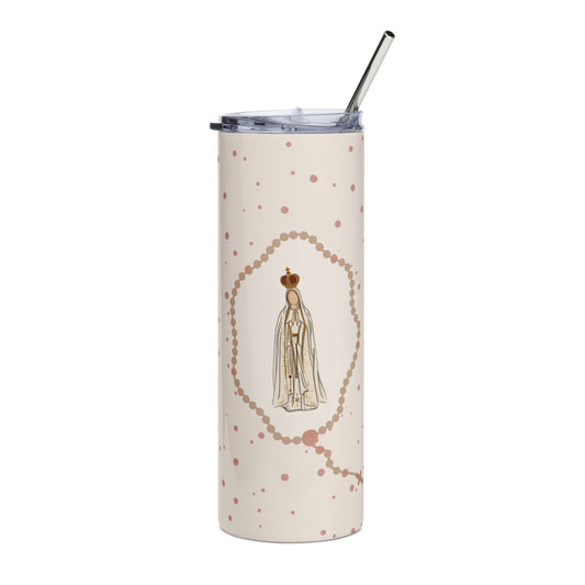 Our Lady of Fatima Tumbler 20oz | Catholic Religious Design