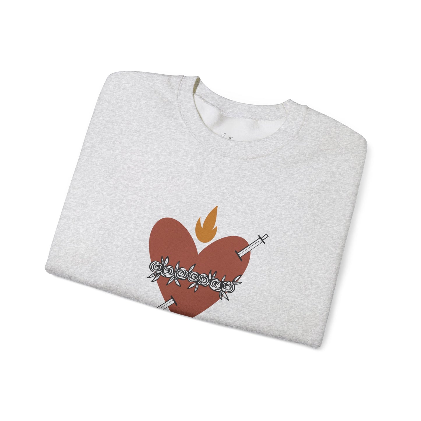 Heart of a Mother | St. Therese of Lisieux Quote Crewneck Sweatshirt