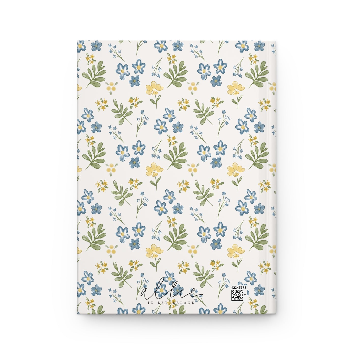 Floral Our Lady of Lourdes Hardcover Journal — Catholic Prayer & Devotional Notebook