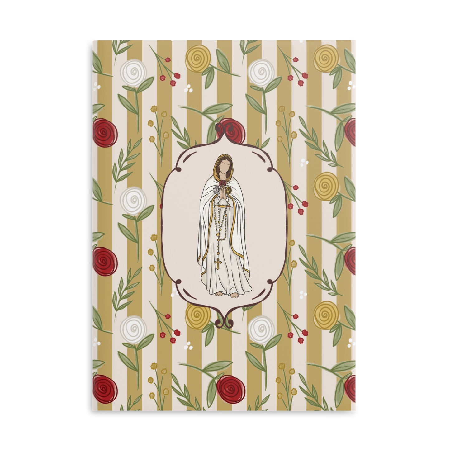 Our Lady of Rosa Mystica Hardcover Notebook | Puffy Cover Journal