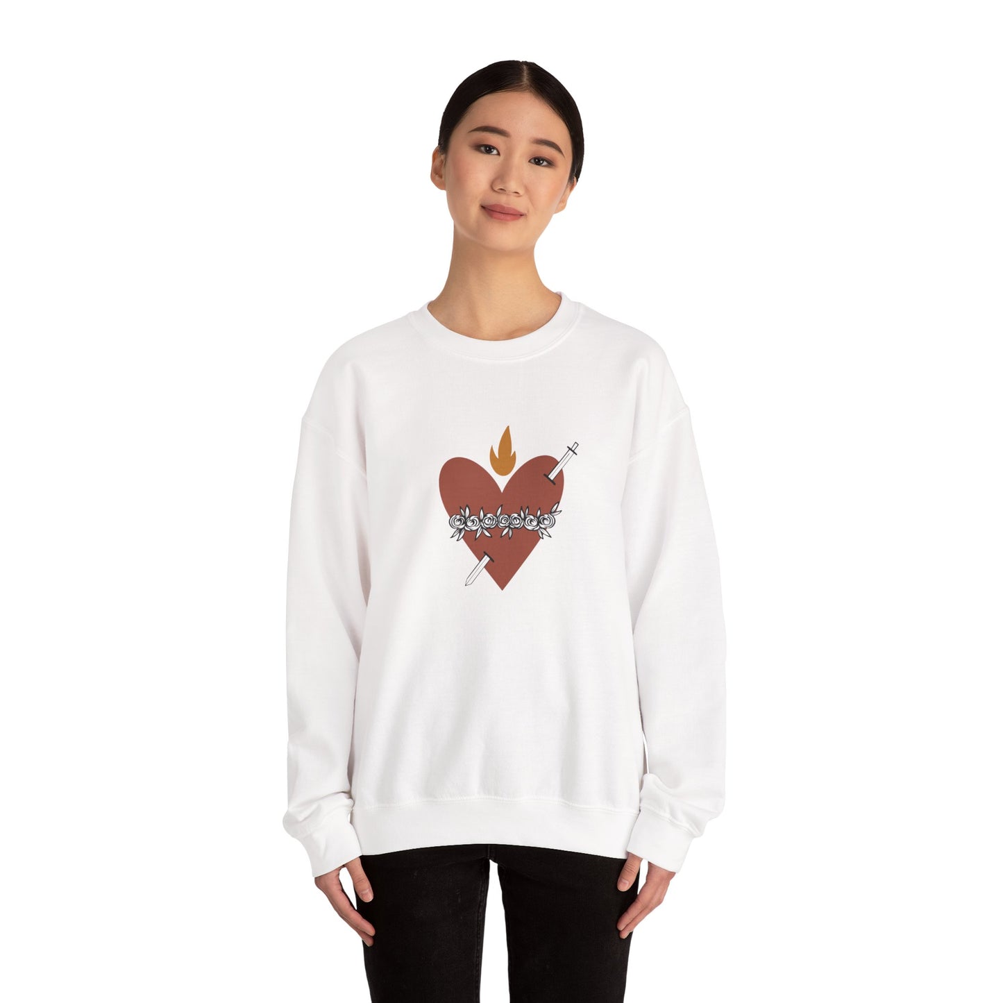 Heart of a Mother | St. Therese of Lisieux Quote Crewneck Sweatshirt