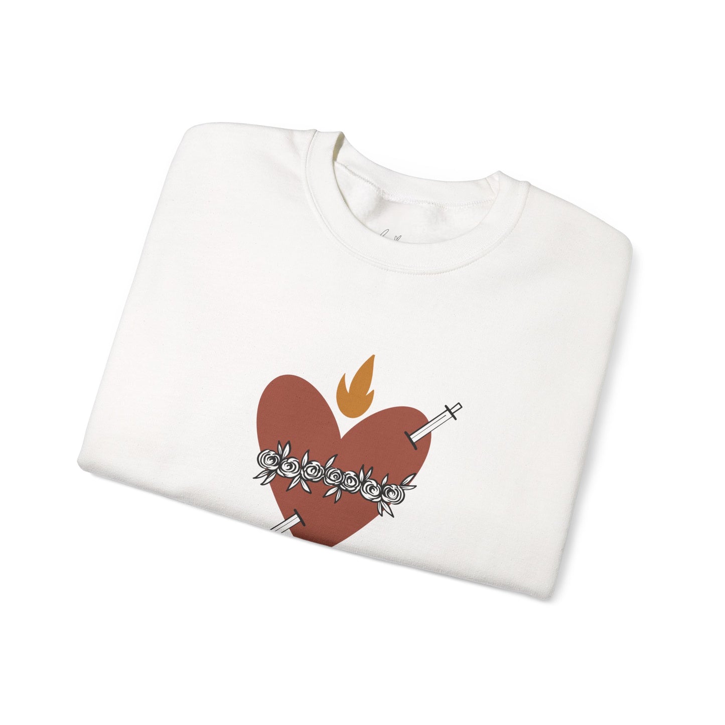 Heart of a Mother | St. Therese of Lisieux Quote Crewneck Sweatshirt