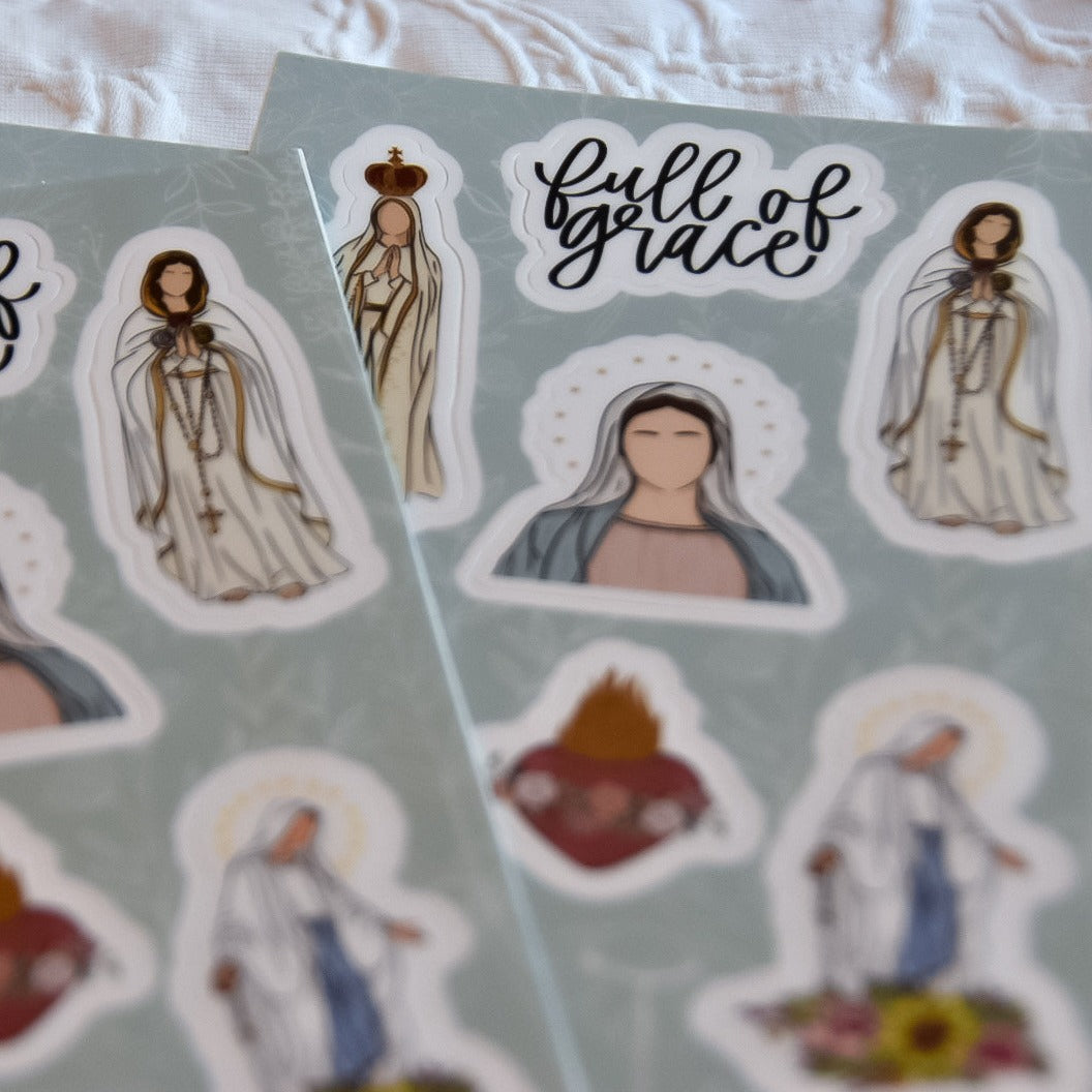 "Full of Grace" - 4x6 Sticker Sheet