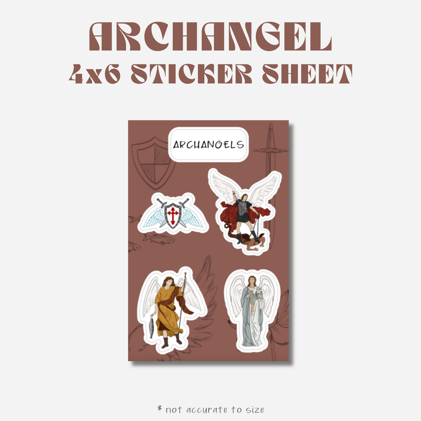 "Archangel" - 4x6 Sticker Sheet