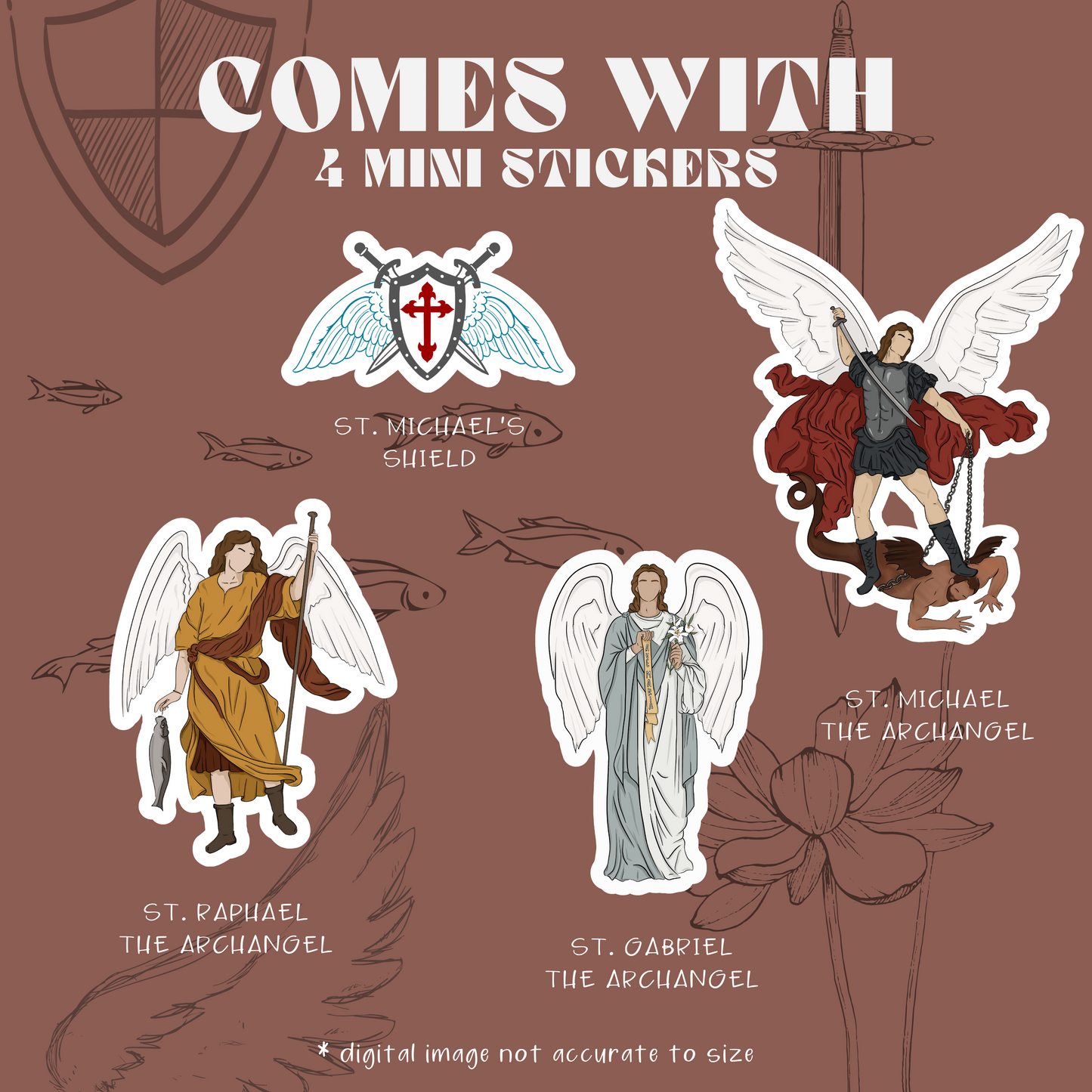 "Archangel" - 4x6 Sticker Sheet