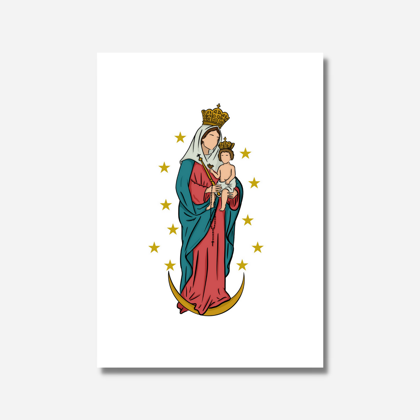 Our Lady of Chiquinquira - 5"x7" Print