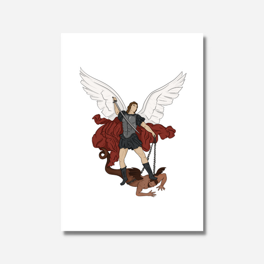 Saint Michael the Archangel - 5"x7" Print