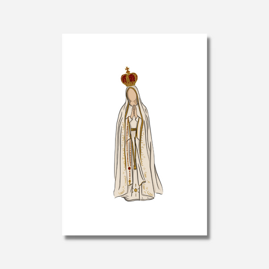 Our Lady of Fatima - 5"x7" Print
