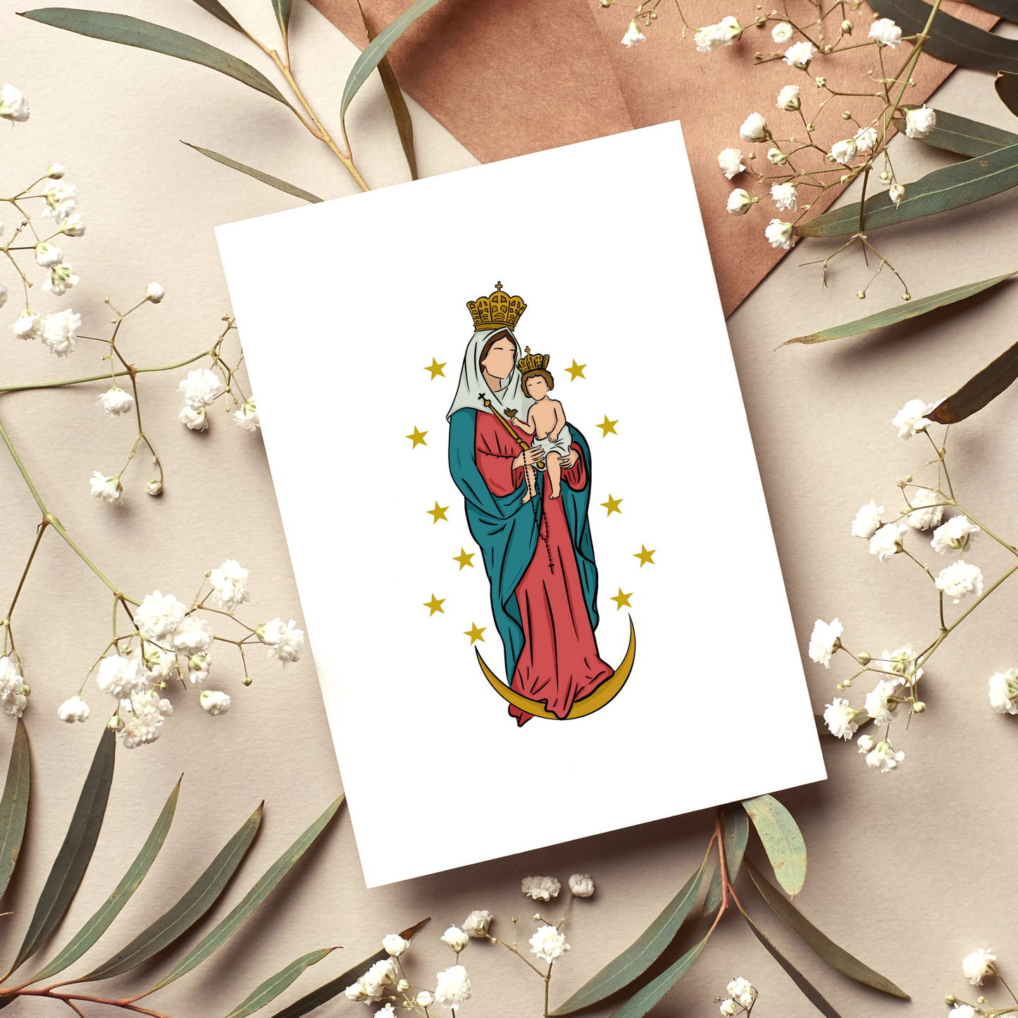 Our Lady of Chiquinquira - 5"x7" Print