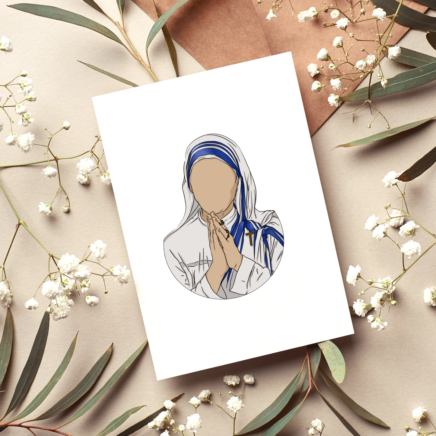 Mother Teresa - 5"x7" Print